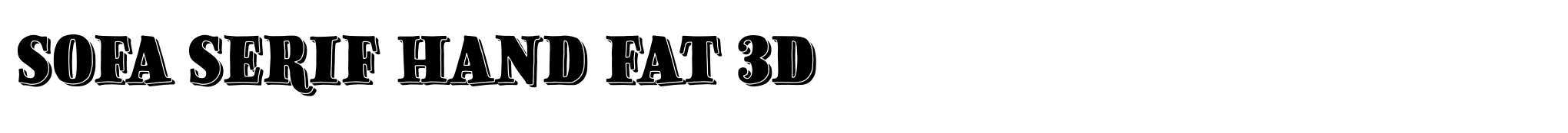Sofa Serif Hand Fat 3D image